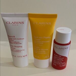 Clarins Skincare Trio - cream, shower and body fit